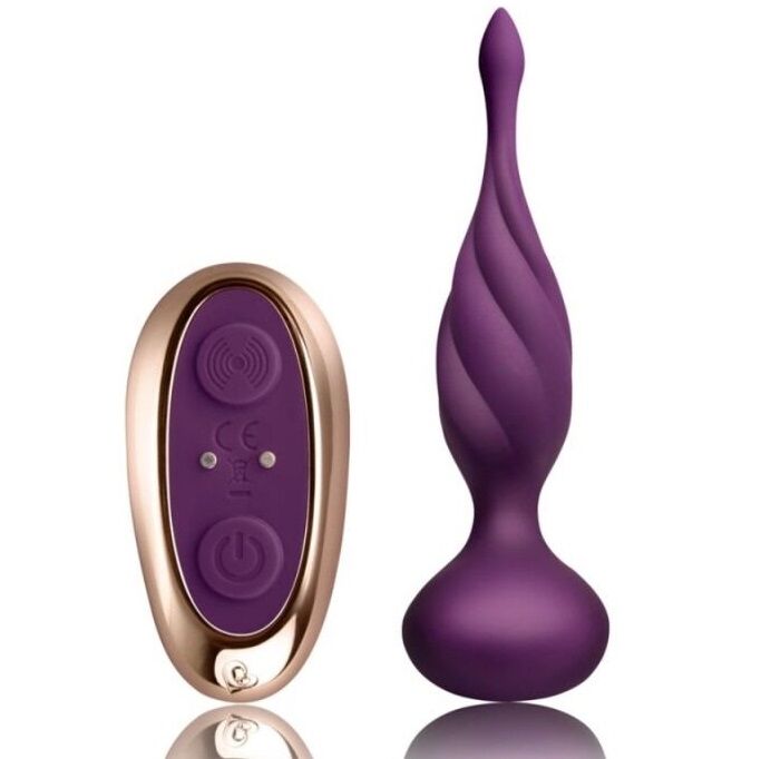 Rocks-Off Discover Anal-Stimulator – lila, Fernbedienung