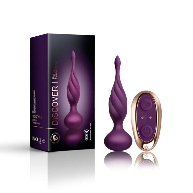 Rocks-Off Discover Anal-Stimulator – lila, Fernbedienung