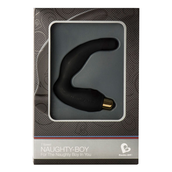 Rocks-Off Naughty-Boy Mnnliches G-Spot-Massager 7 V Schwarz