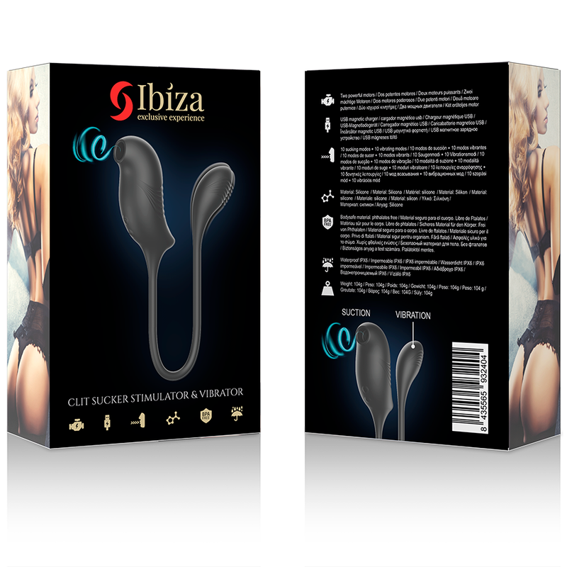 Ibiza Magischer Klitoris-saug- und Vibrationsstimulator