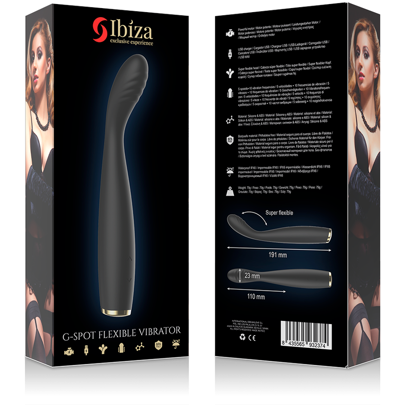 Ibiza Leistungsstarker, Spezieller, Flexibler G-punkt-vibrator