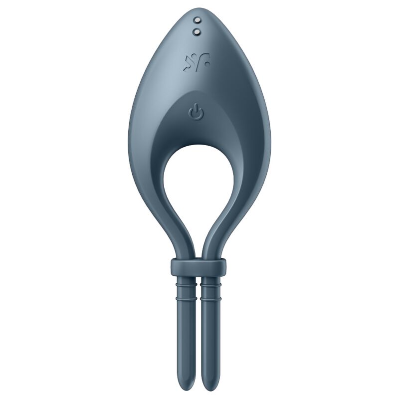 Satisfyer Bullseye Vibrations-Penisring – grau, App, verstellbar