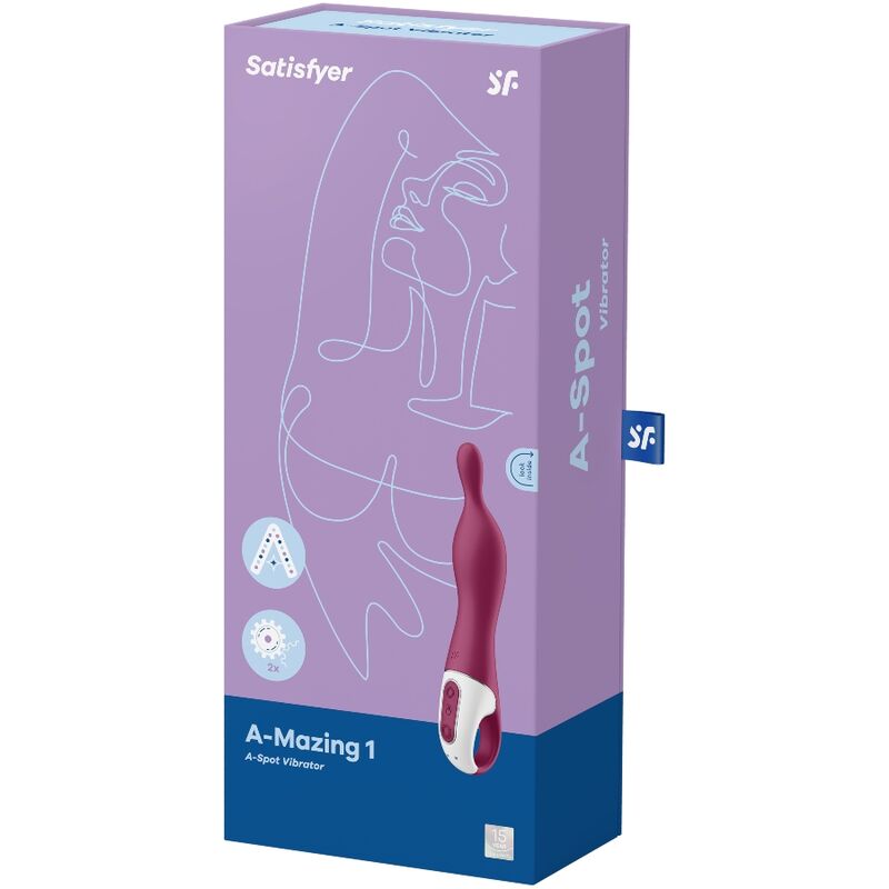 Satisfyer A-Mazing 1 A-Punkt-Vibrator – beere, 2 Motoren
