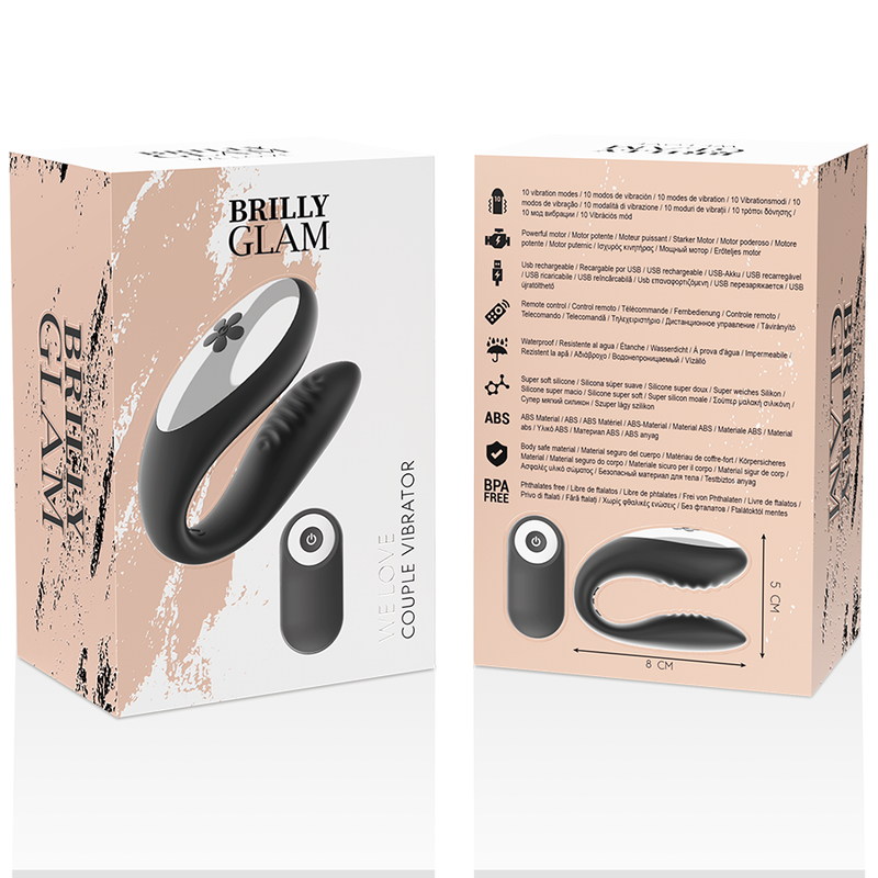 Brilly Glam Wir Lieben Die Schwarze Fernbedienung Für Partner