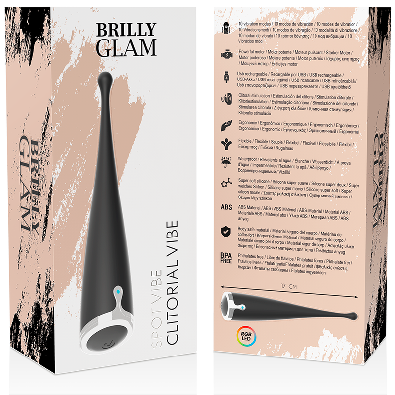 Brilly Glam Spot Vibe Clitorial schwarz