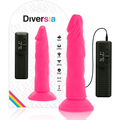 Diversia Flexibler Vibrations-Dildo rosa – 23 cm, Ø 4,3 cm
