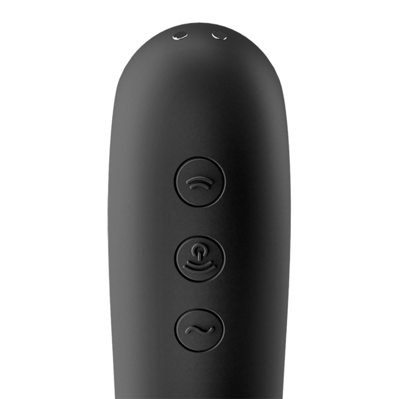 Satisfyer Dual Kiss Air Pulse Vibrator – schwarz, G-Punkt
