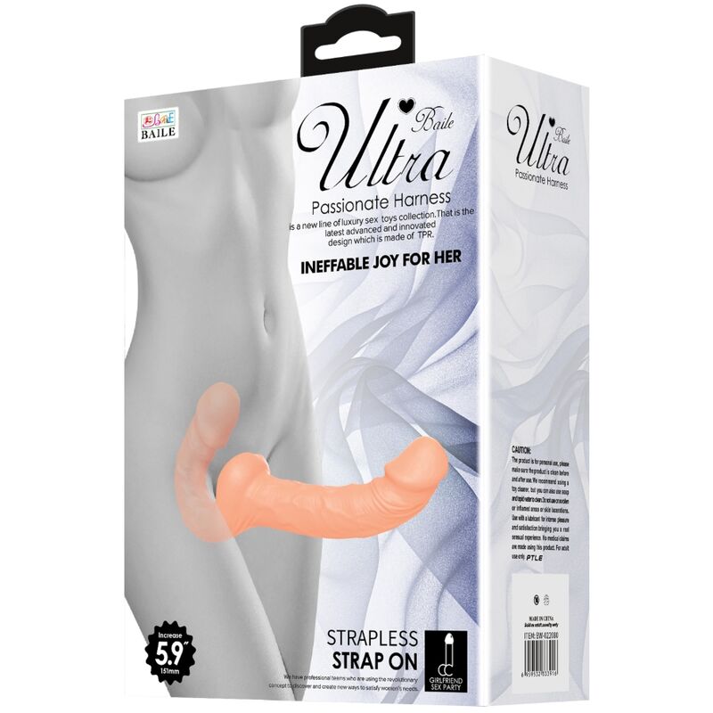 Baile Ultra Passion Strapless Doppeldildo ohne Geschirr