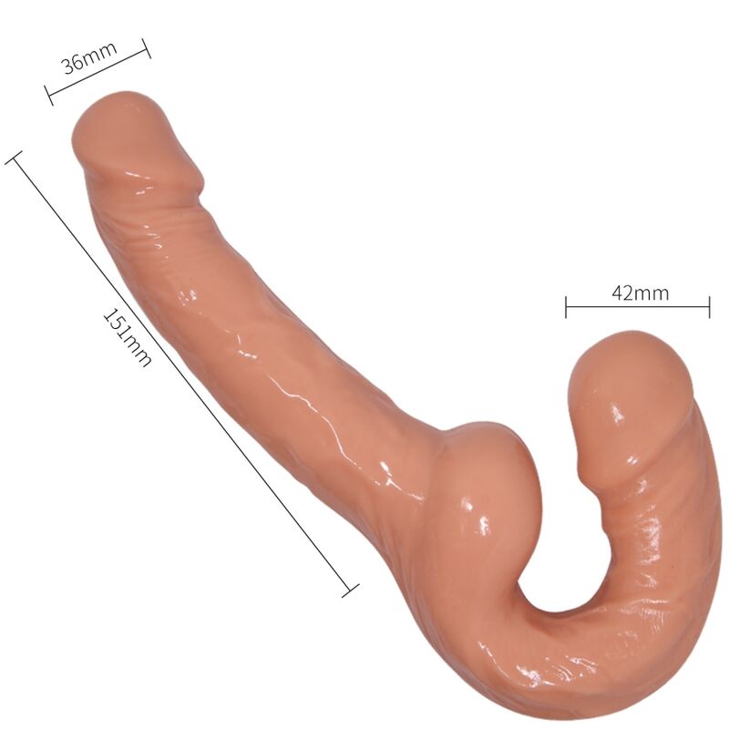 Baile Ultra Passion Strapless Doppeldildo ohne Geschirr