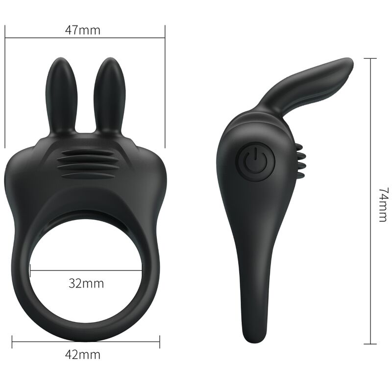 Pretty Love Davion Rabbit-Vibratorring – Klitoris + Erektion