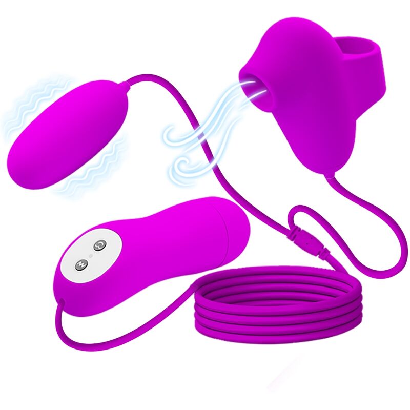 Pretty Love Bullet-Vibrator & Saugstimulator – 12+12 Modi