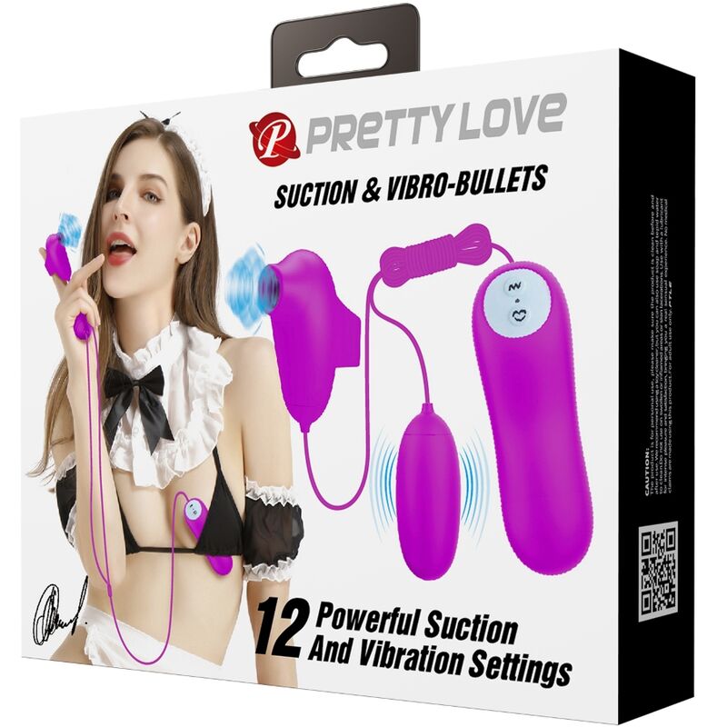 Pretty Love Bullet-Vibrator & Saugstimulator – 12+12 Modi