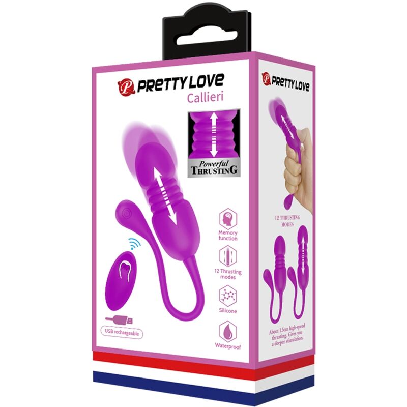 Pretty Love Callieri Vibrations-Ei – 12 Vibrations- + 12 Stoßmodi