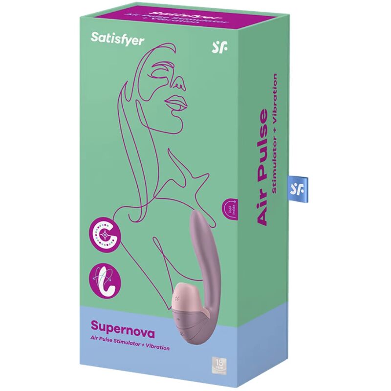 Satisfyer Supernova Air Pulse Vibrator – rosa, Kettengelenk