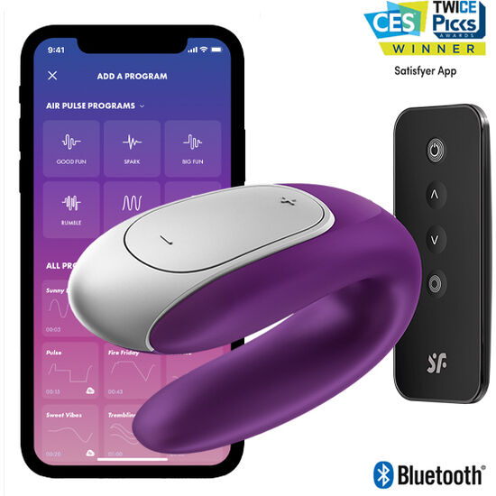 Satisfyer Double Fun Partner Vibrator Lila