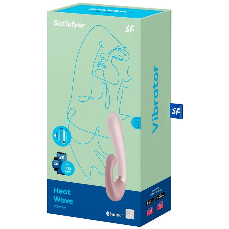 Satisfyer Heat Wave Vibrator App Rosa