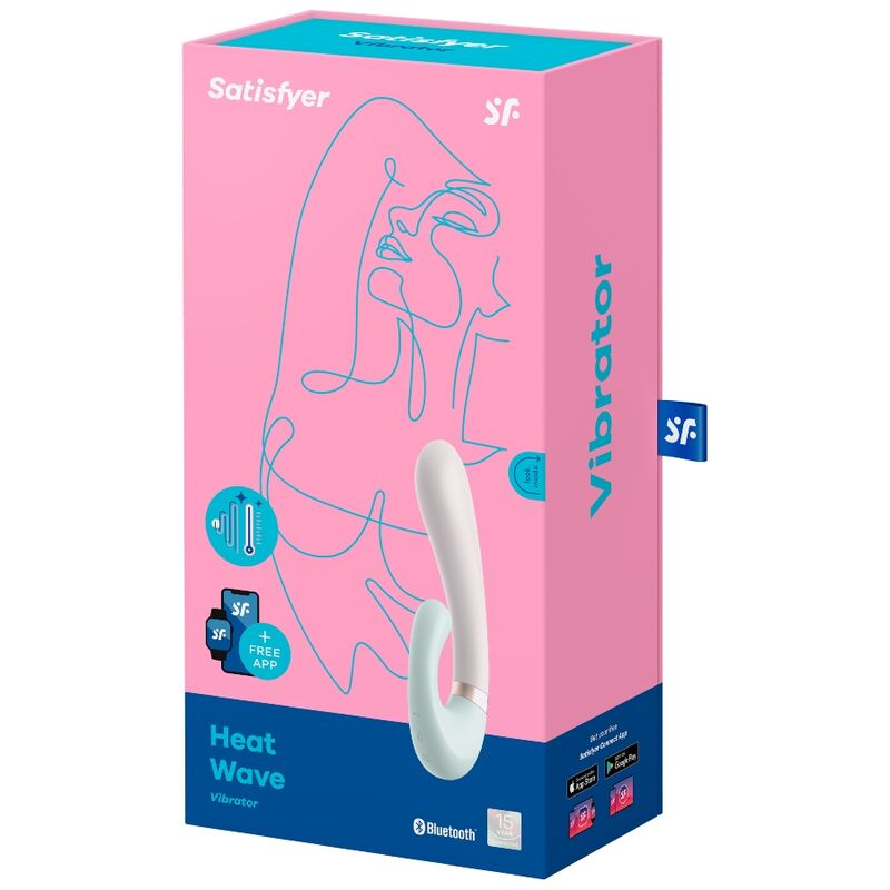Satisfyer Heat Wave Vibrator App Weiss