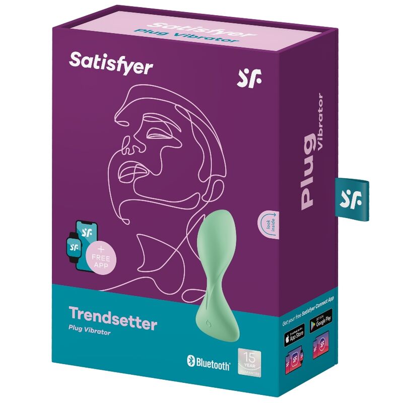 Satisfyer Trendsetter Vibrationsplugapp Grün