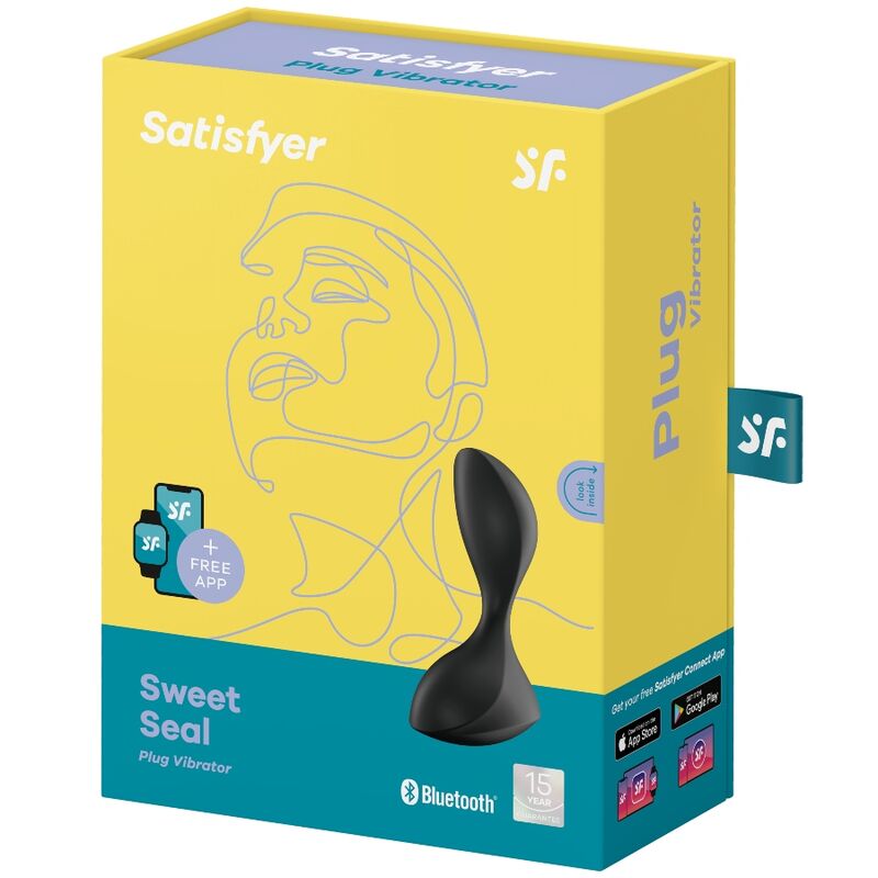 Satisfyer Sweet Seal Vibrierende Plugapp Schwarz