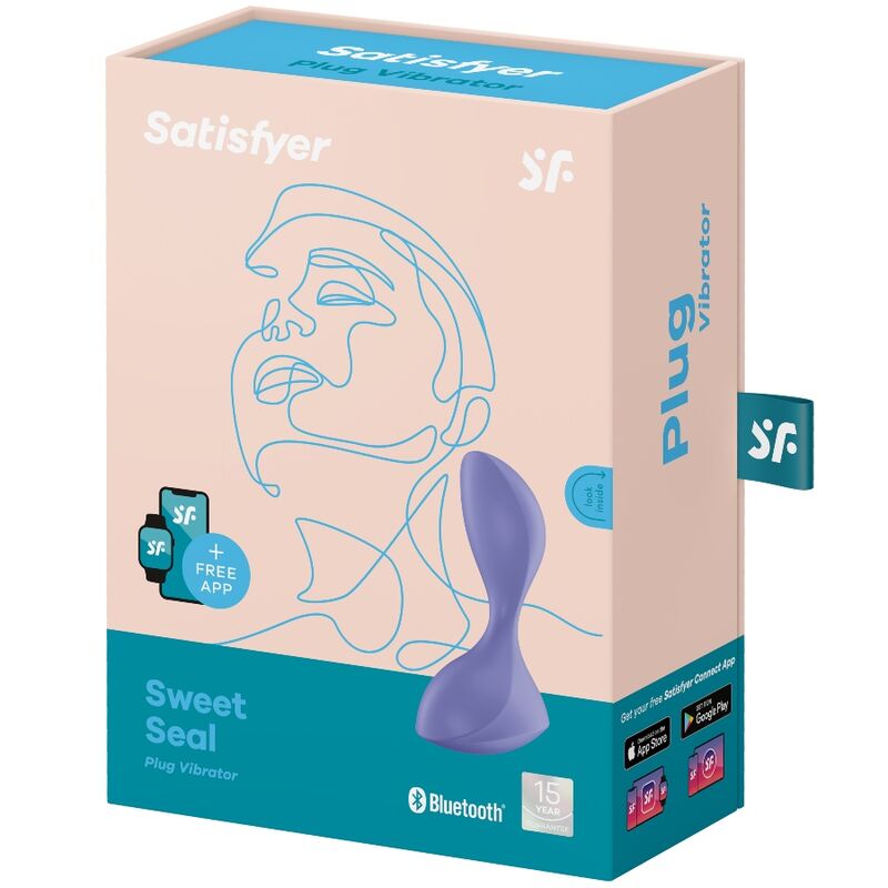 Satisfyer Sweet Seal Anal-Plug Vibrator – violett, App
