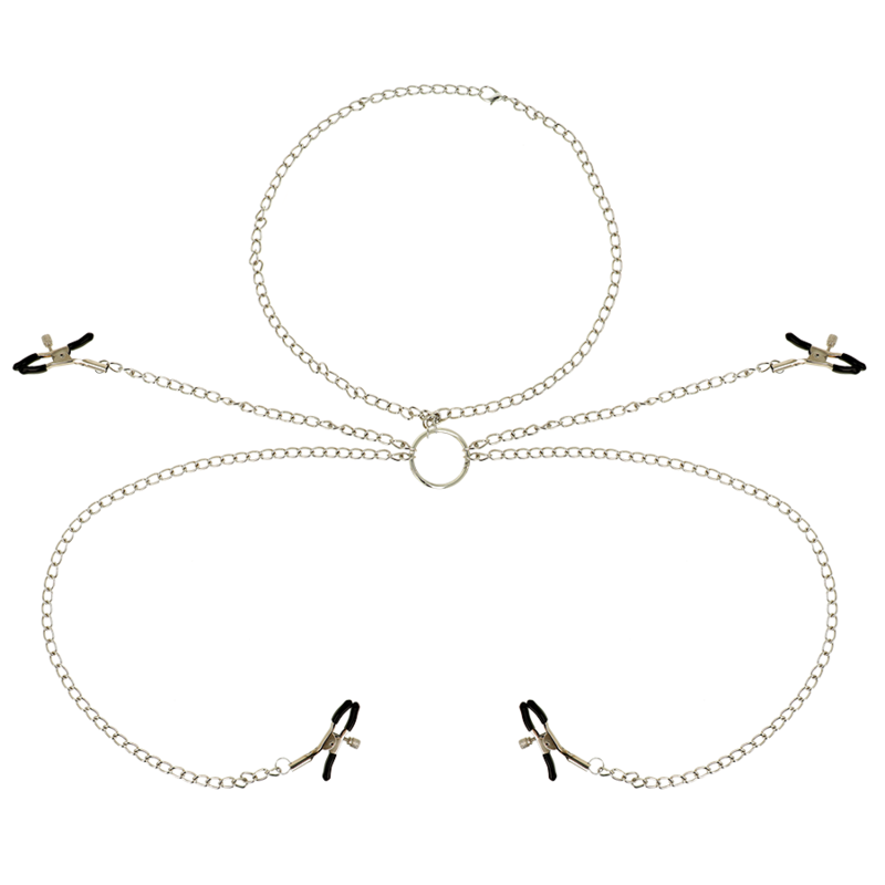 Ohmama Ohmama Fetisch 4 Nippelklemmen mit Kette