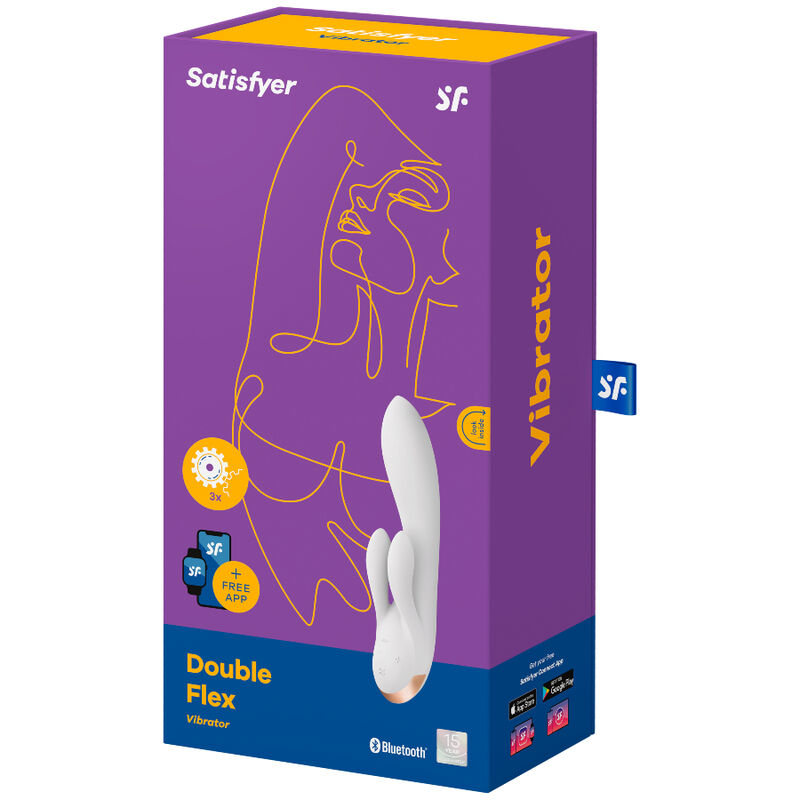 Satisfyer Double Flex Vibrator App Weiss