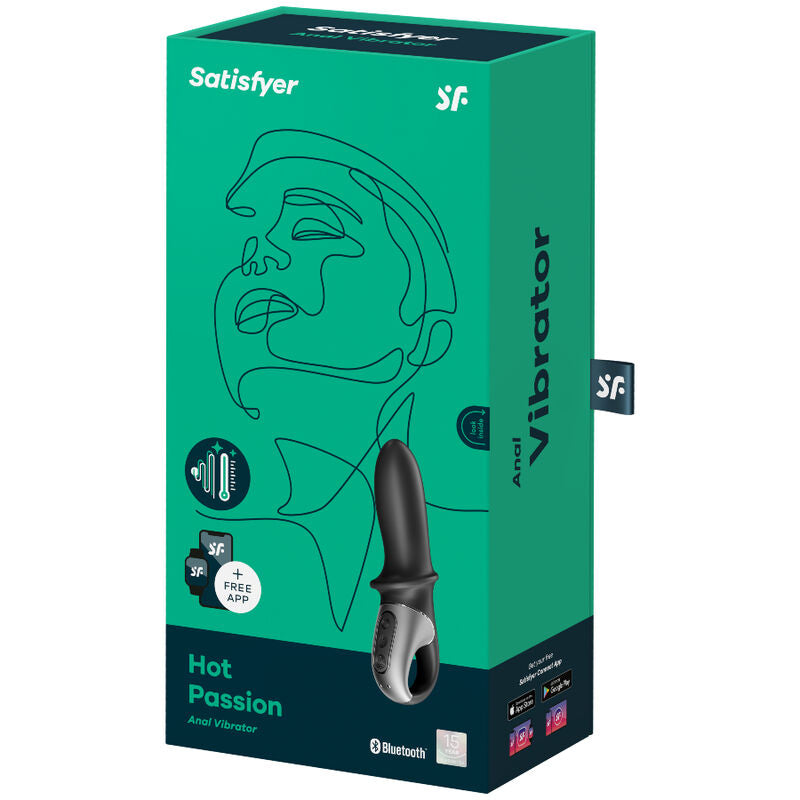 Satisfyer Hot Passion Anal Vibrator App Schwarz