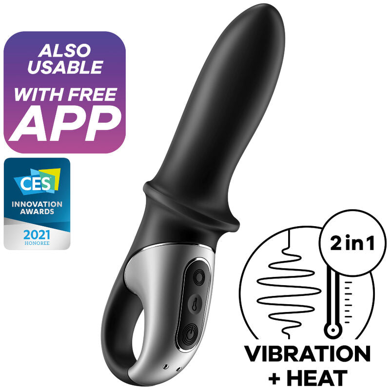 Satisfyer Hot Passion Anal Vibrator App Schwarz