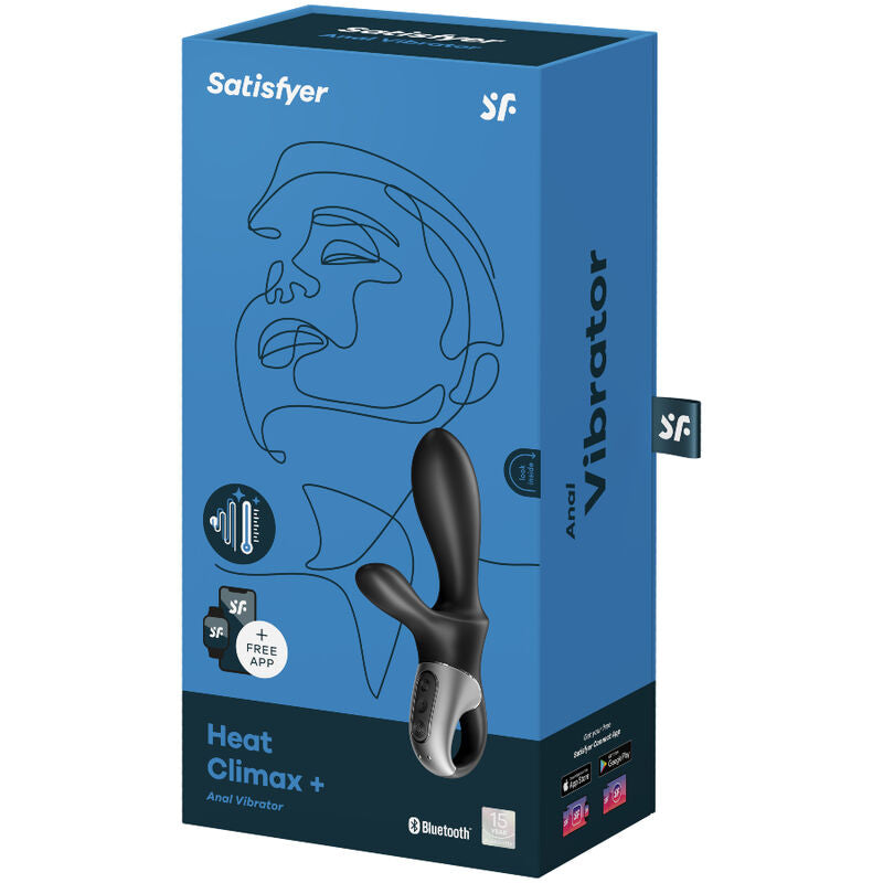 Satisfyer Heat Climax+ Anal Vibrator App Schwarz