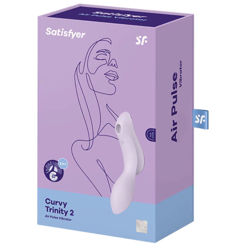 Satisfyer Curvy Trinity 2 Air Pulse Vibrator – lila, 3 Motoren
