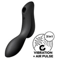 Satisfyer Curvy Trinity 2 Air Pulse Vibrator – schwarz, 3 Motoren