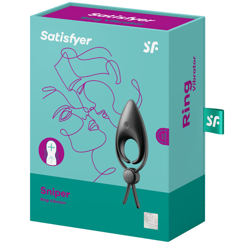 Satisfyer Sniper Ringvibrator – Schwarz