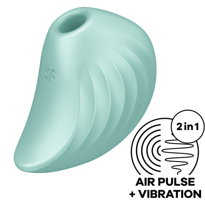 Satisfyer Pearl Diver Air Pulse Stimulator & Vibrator – Grün