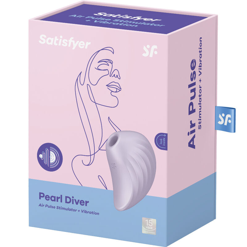 Satisfyer Pearl Diver Air Pulse Stimulator & Vibrator – Violett