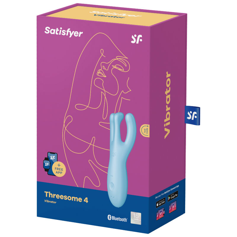 Satisfyer Threesome 4 Vibrator mit App – Blau