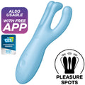 Satisfyer Threesome 4 Vibrator mit App – Blau