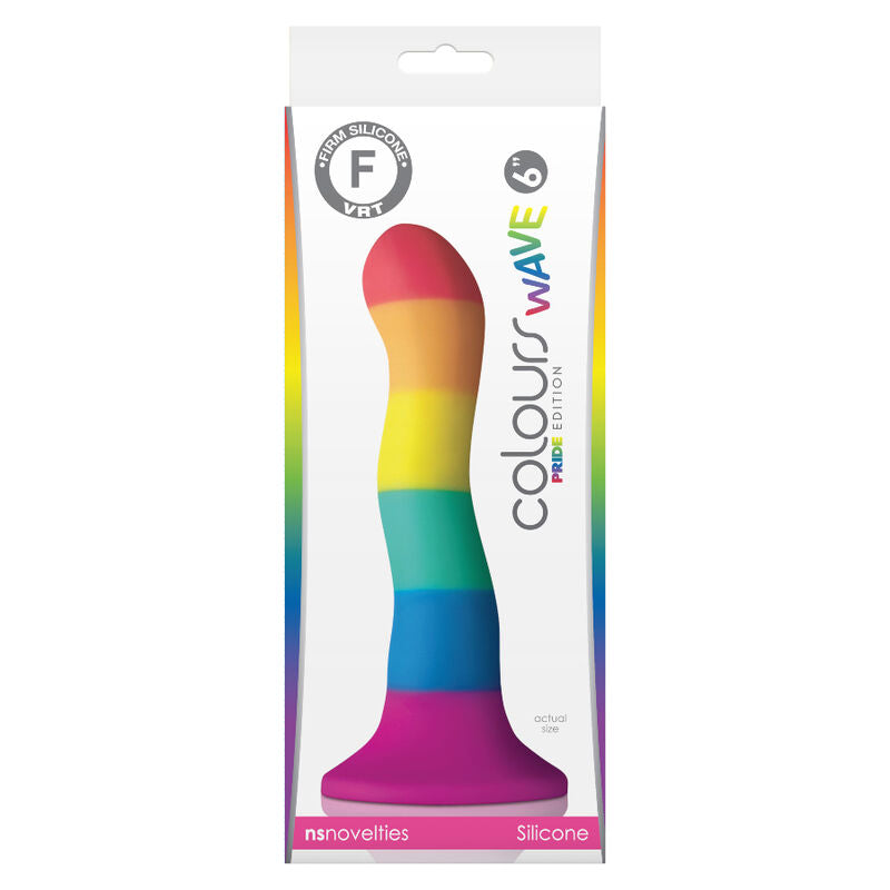 Pride LGBT Colors Wave Dildo mit Wellen – 17 cm