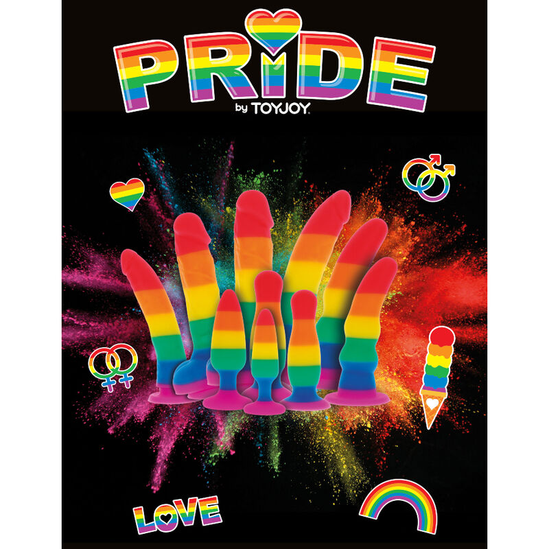 Pride LGBT Regenbogen-Dildo – 19 cm