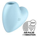 Satisfyer Cutie Heart Air Pulse Stimulator & Vibrator – Blau
