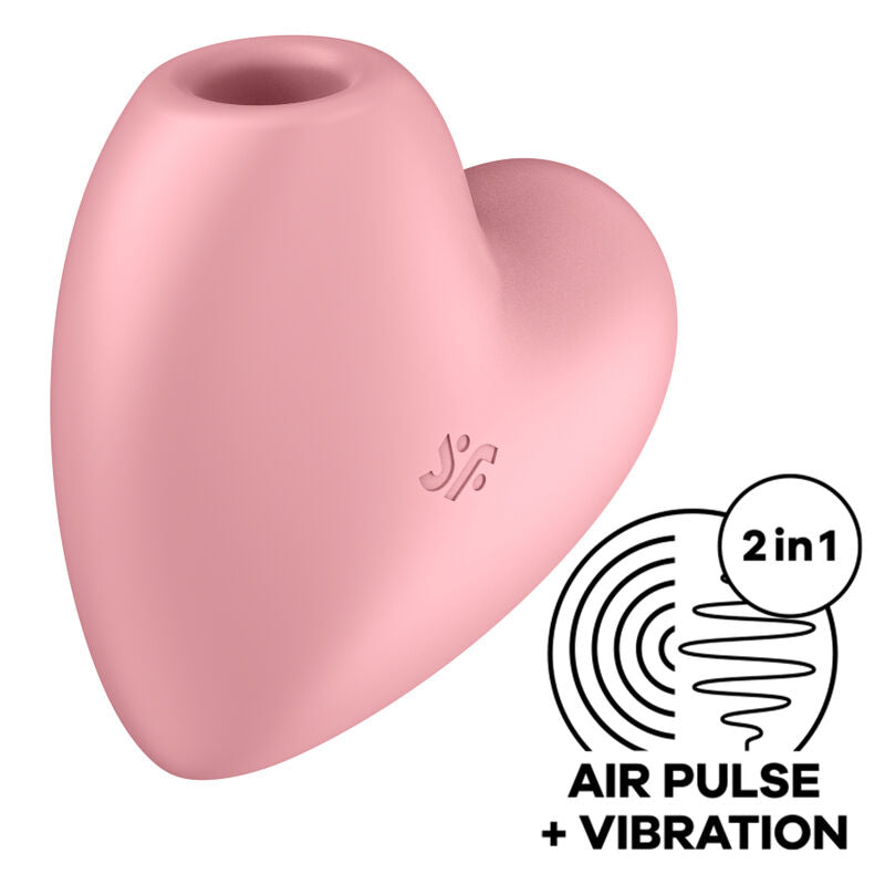 Satisfyer Cutie Heart Air Pulse Stimulator & Vibrator – Rosa