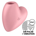 Satisfyer Cutie Heart Air Pulse Stimulator & Vibrator – Rosa