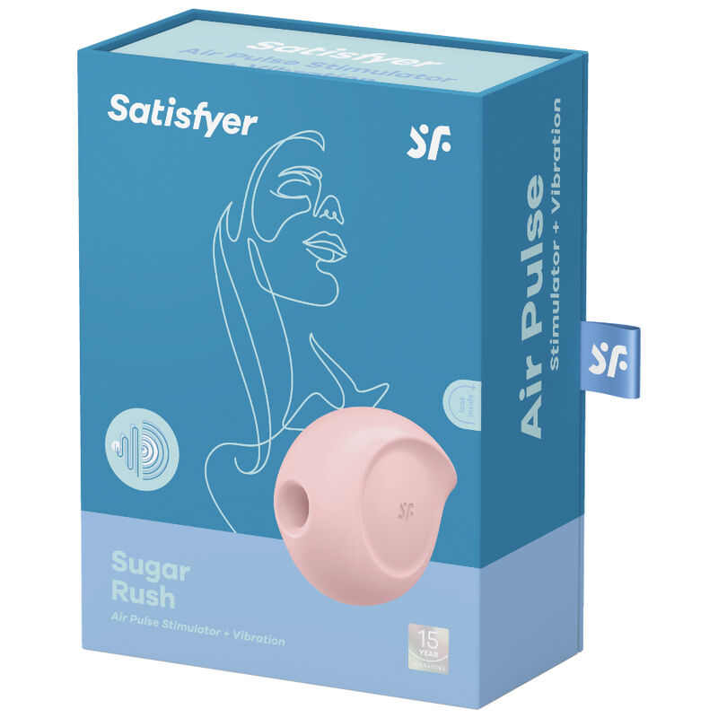 Satisfyer Sugar Rush Air Pulse Stimulator & Vibrator – Rosa