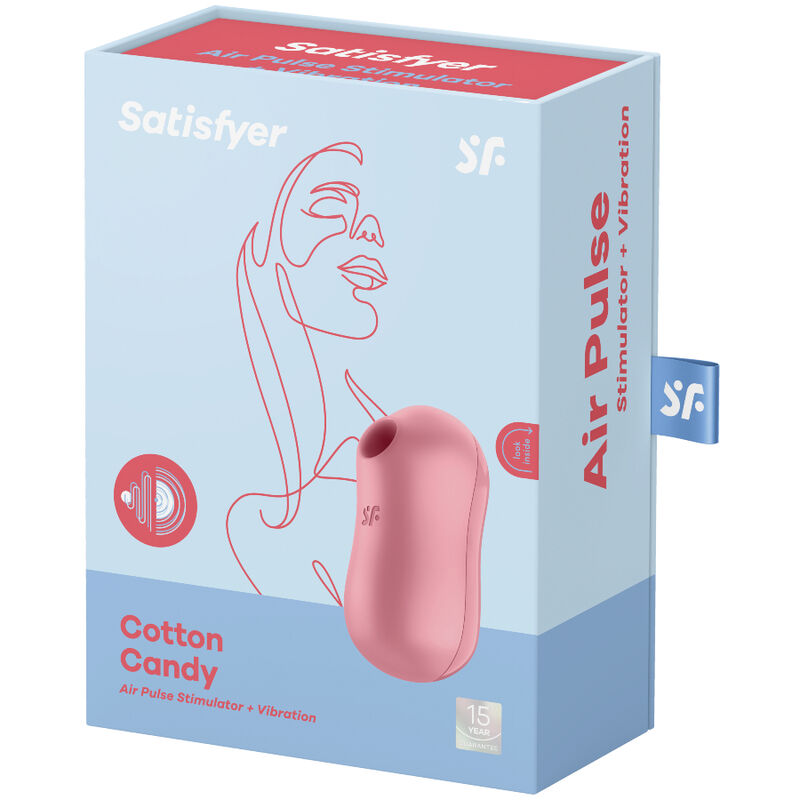 Satisfyer Cotton Candy Air Pulse Stimulator & Vibrator Rosa