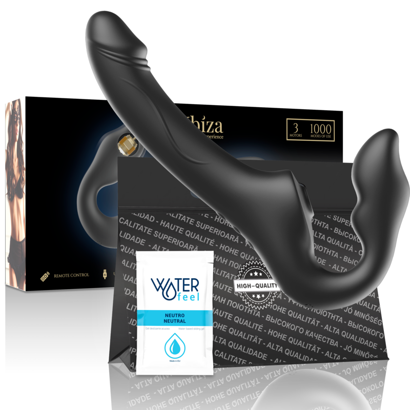 Ibiza Fernbedienung, Riemenloser Vibrator, 3 Motoren, 1000