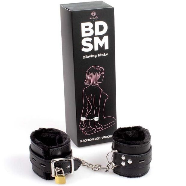 Secretplay Schwarze Bondage-handschellen Bdsm-kollektion