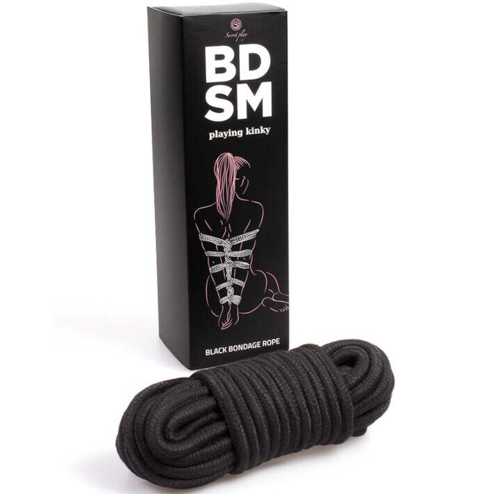 Secretplay Schwarzes Bondage-seil Bdsm-kollektion