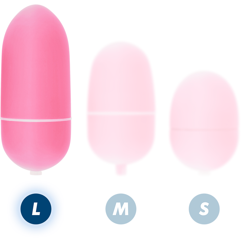 Online Vibrationsei L mit Fernbedienung – rosa