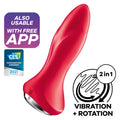 Satisfyer Rotator Plug 1+ Anal-Plug Vibrator – rot, App