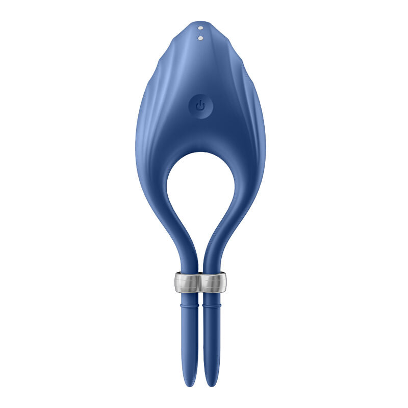 Satisfyer Duelist Vibrations-Penisring – blau, verstellbar