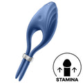 Satisfyer Duelist Vibrations-Penisring – blau, verstellbar